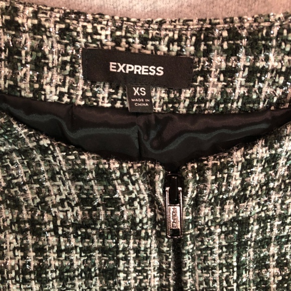 NWOT - Sparkly Silver, Black, Gray, & White Zip-up Jacket - Picture 4 of 16